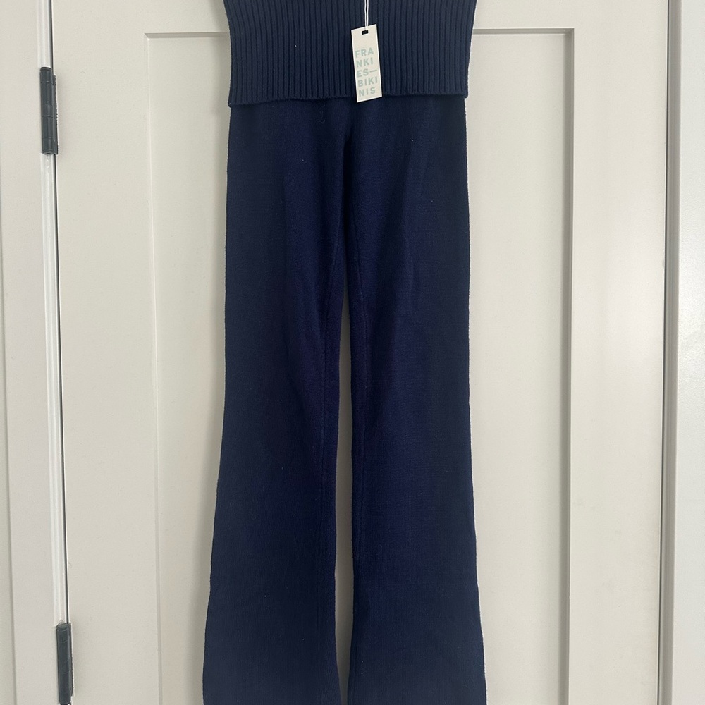 Frankie's Bikinis Navy Flare Pants